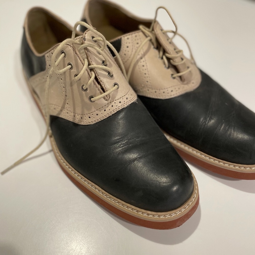 Leather Oxford, bi colour shoes